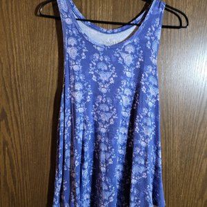Sweet MUDD Periwinkle  Blue Draped Tank Top Size Medium